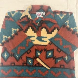 Alive & Uncensored No Excuses Vintage Colorful Fleece Pullover, Medium